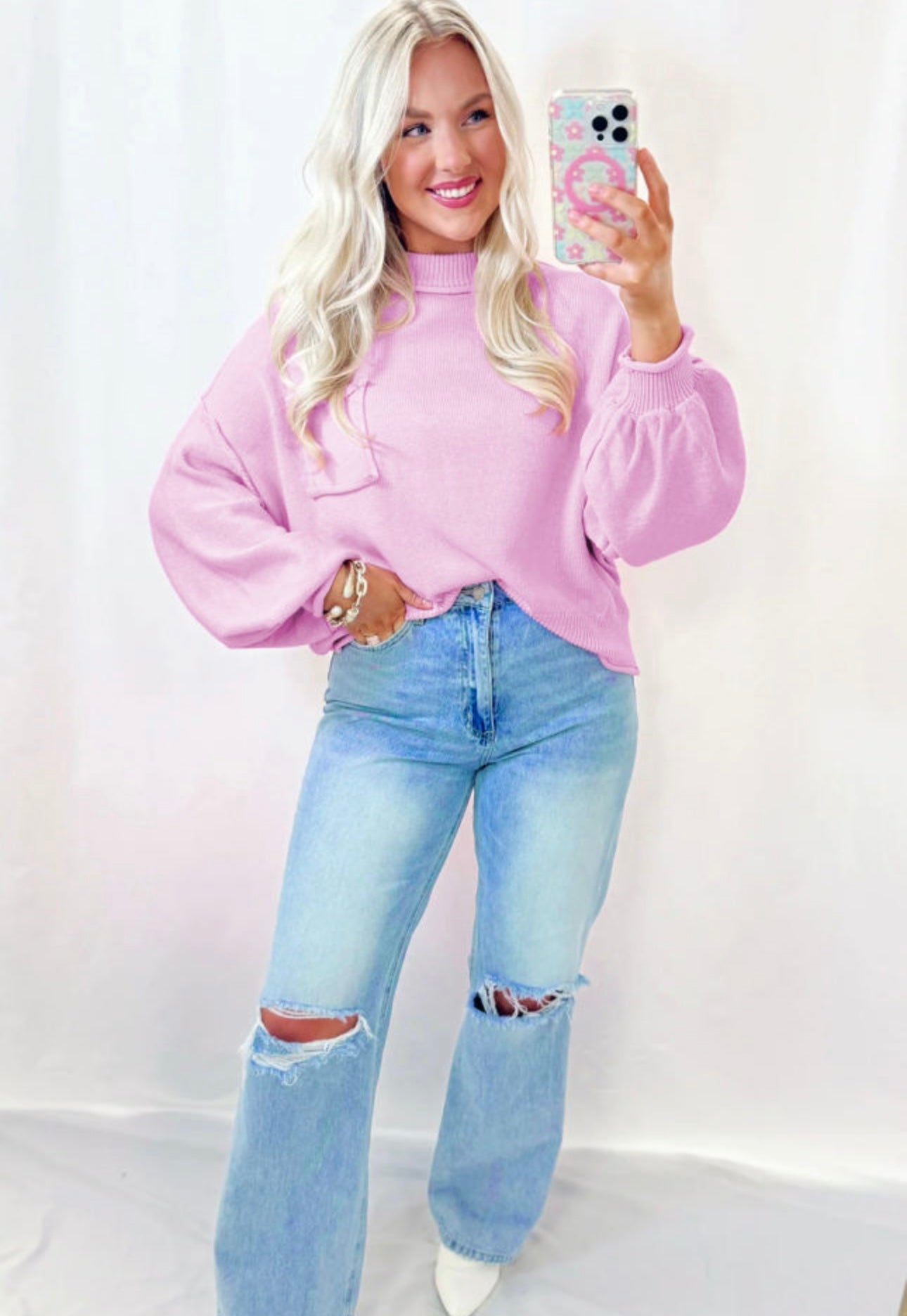 PINK GIRLIE SWEATER