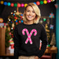 PINK Sequins Candy Canes Patch