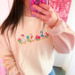 Spring Goose Embroidered Crewneck | Silly Goose