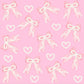 PINK BOWS & PEARLS  (TALL ONLY)