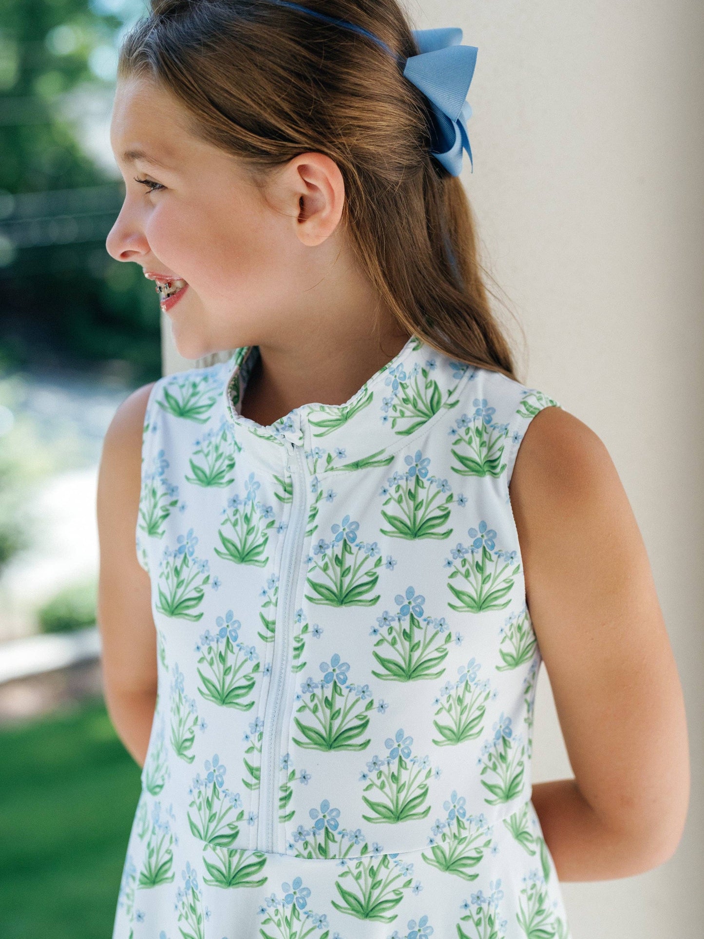 Reese Tennis Dress in Blue Bouquet