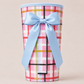 (MID AUGUST PRE-ORDER)    (TALL ONLY) Pink Oxford Plaid with Blue Bow