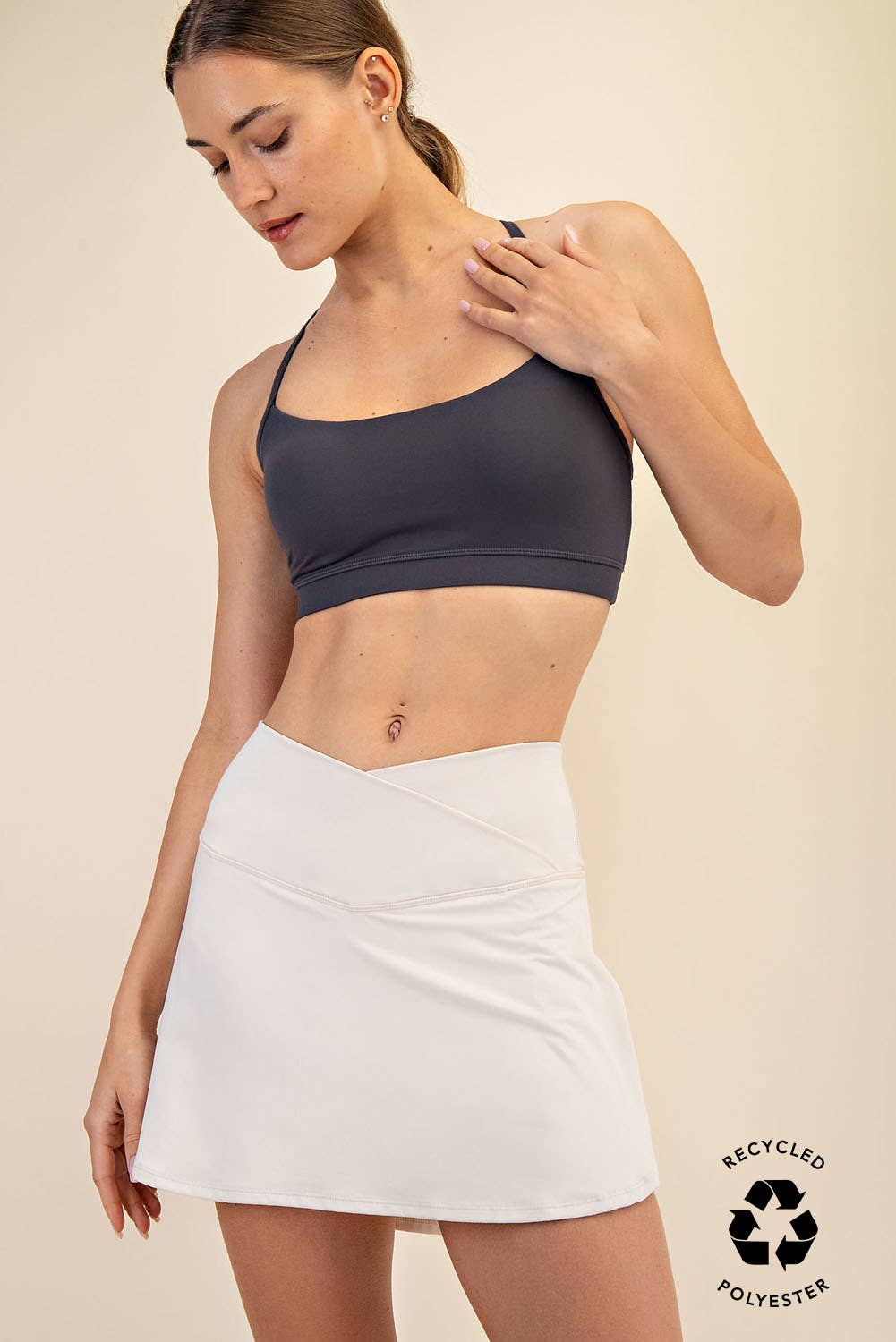 BUTTER V SHAPED HIGH-WAIST SKORT