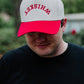 WHISKEY Upside Down Vintage Trucker Hat