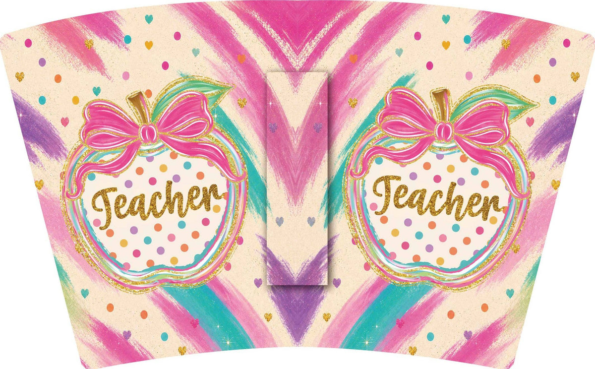 (MID AUGUST PRE-ORDER) Teacher- Polka Dot Apple(TALL ONLY)