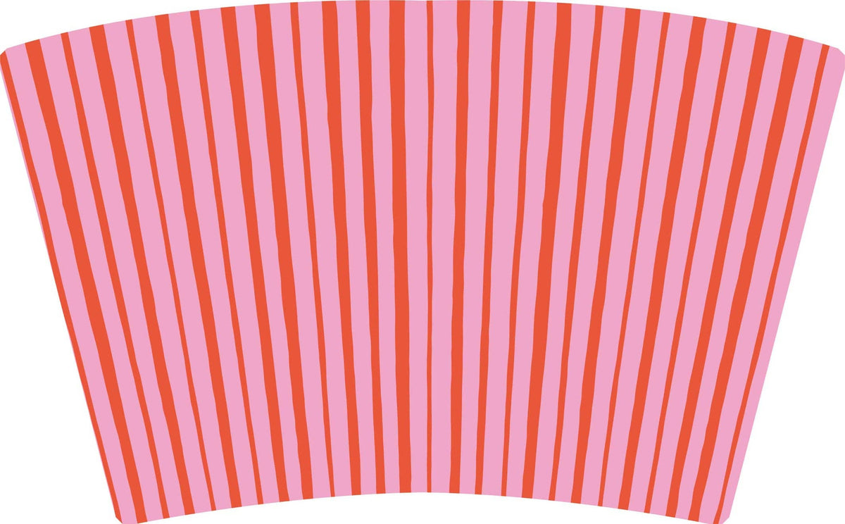 (MID AUGUST PRE-ORDER)    (TALL ONLY)  Red & Pink Stripes with Red Bow