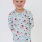 SoftSnooze™ Boys Bamboo Viscose Blue Dear Santa Long Sleeve Pajama Set