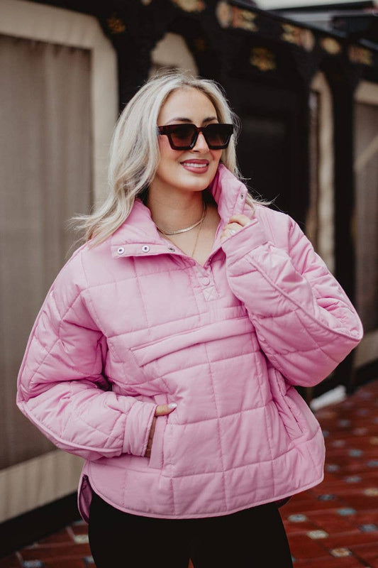 Light Pink Pullover Jacket