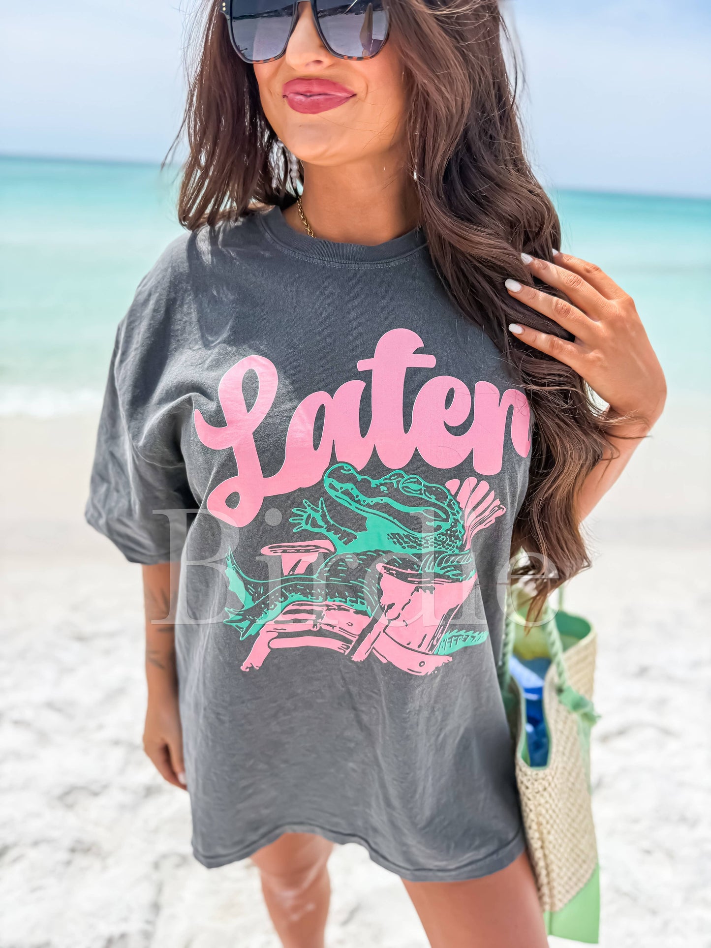 Later Gator Graphic Tee on Pepper
