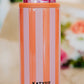 Pink and Orange Striped Insulated Drink Sleeve
