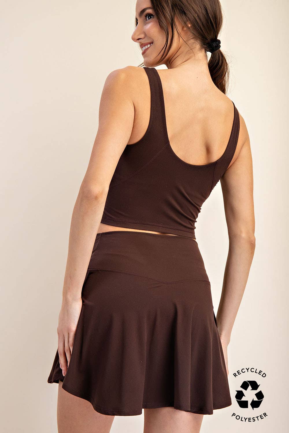 BUTTER V SHAPED HIGH-WAIST SKORT