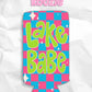 Lake babe summer checkered print koozies