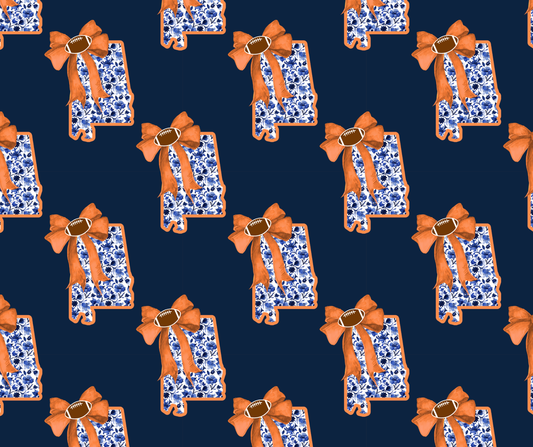 Navy & Orange AL STATE AUB (TALL)