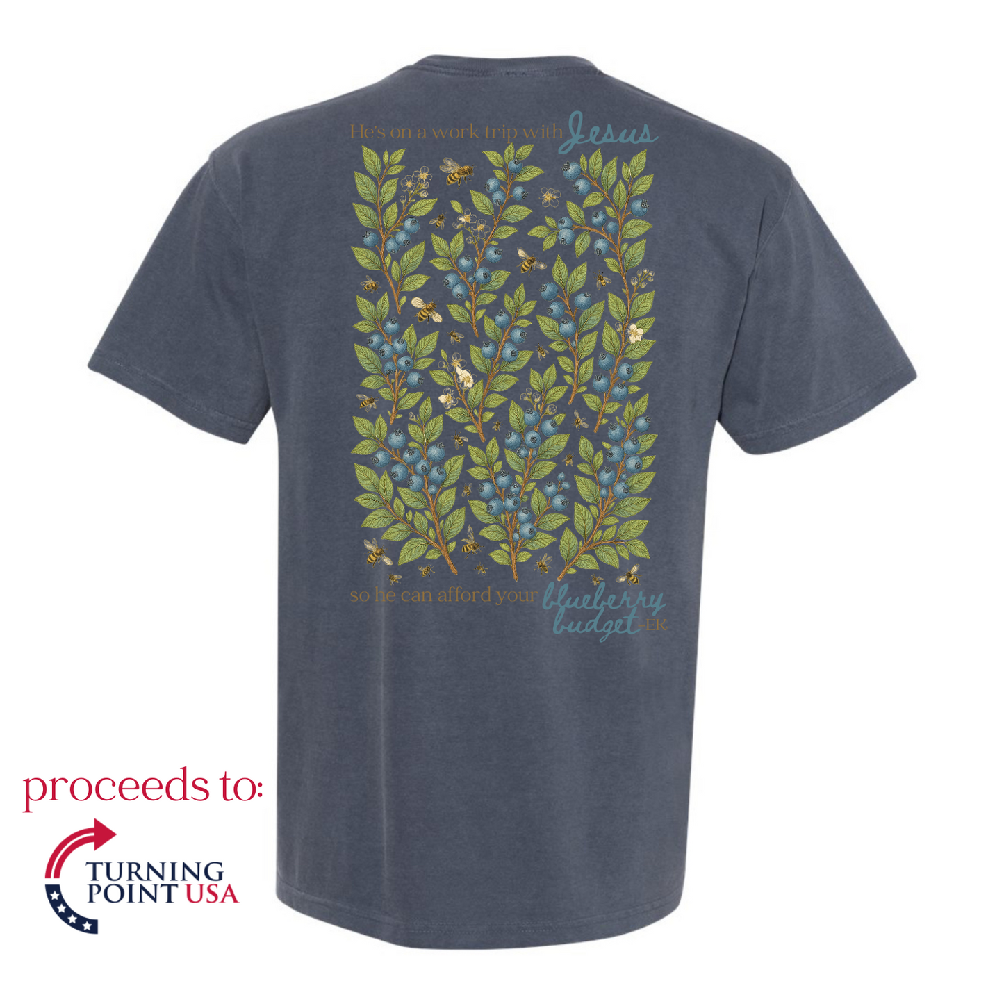 Erika Kirk Blueberry Shirts