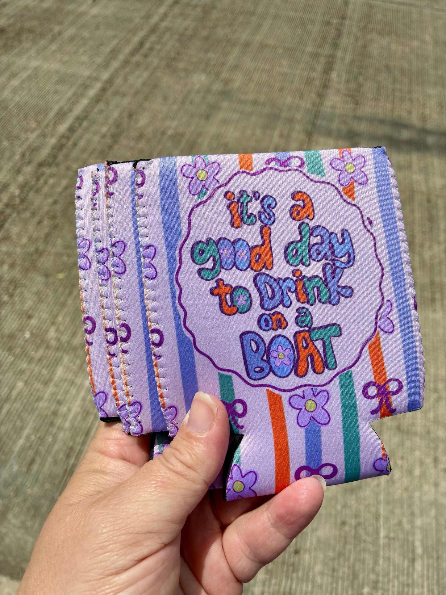 It’s a good day to drink on a boat koozies