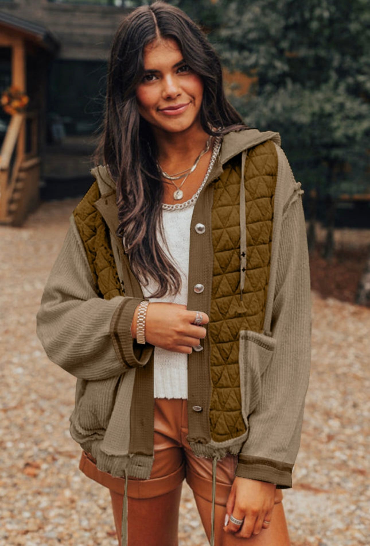 OLIVE GREEN SHACKET