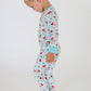 SoftSnooze™ Boys Bamboo Viscose Blue Dear Santa Long Sleeve Pajama Set