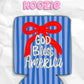 God bless America bow patriotic koozies 