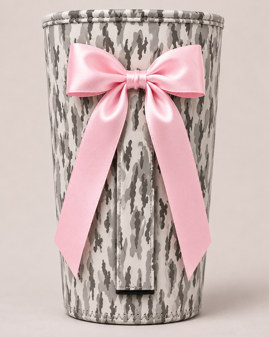 (MID AUGUST PRE-ORDER)   Desert Camo Pink Bow (TALL ONLY)