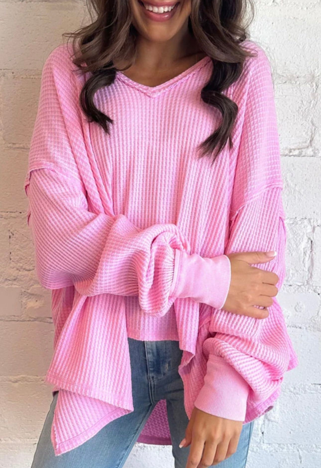 OVERSIZED PINK SWEATER