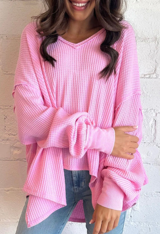 OVERSIZED PINK SWEATER