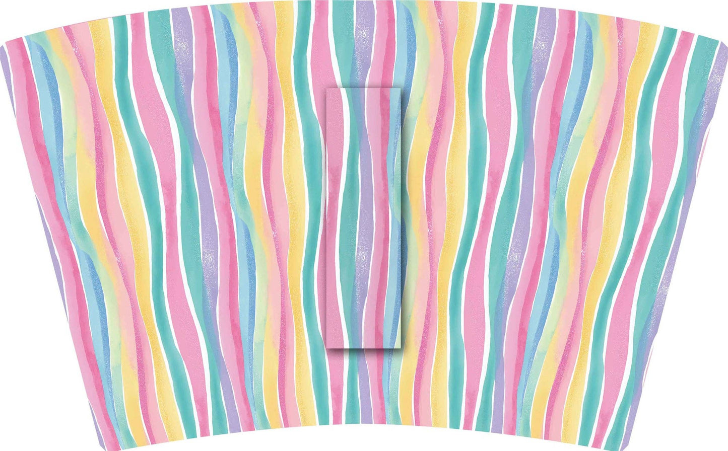 (MID AUGUST PRE-ORDER)    (TALL ONLY) Multi Wavy Lines with Yellow Bow