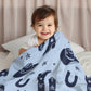 Child's  Cow Boy or Girl  Pattern Throw Blanket