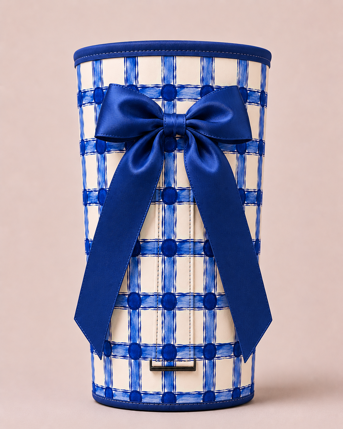 (MID AUGUST PRE-ORDER)  Royal Blue Gingham with Royal Blue Bow (TALL ONLY)