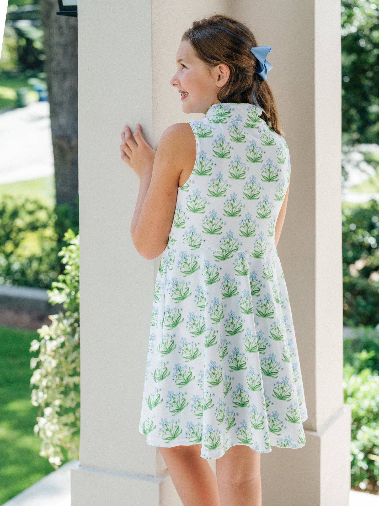 Reese Tennis Dress in Blue Bouquet