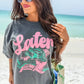 Later Gator Graphic Tee on Pepper