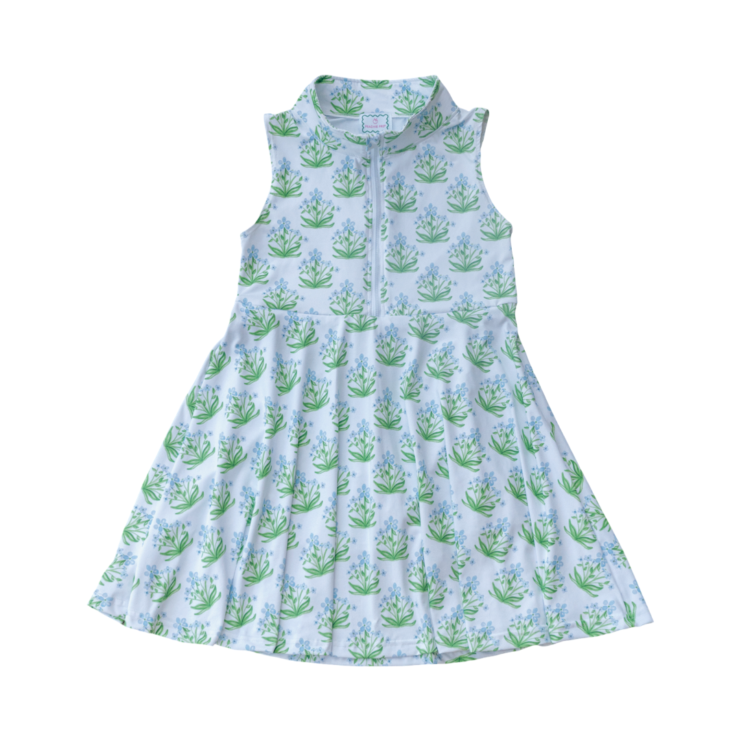 Reese Tennis Dress in Blue Bouquet