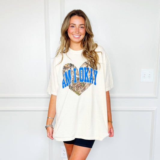 Am I Okay? Heart Tee