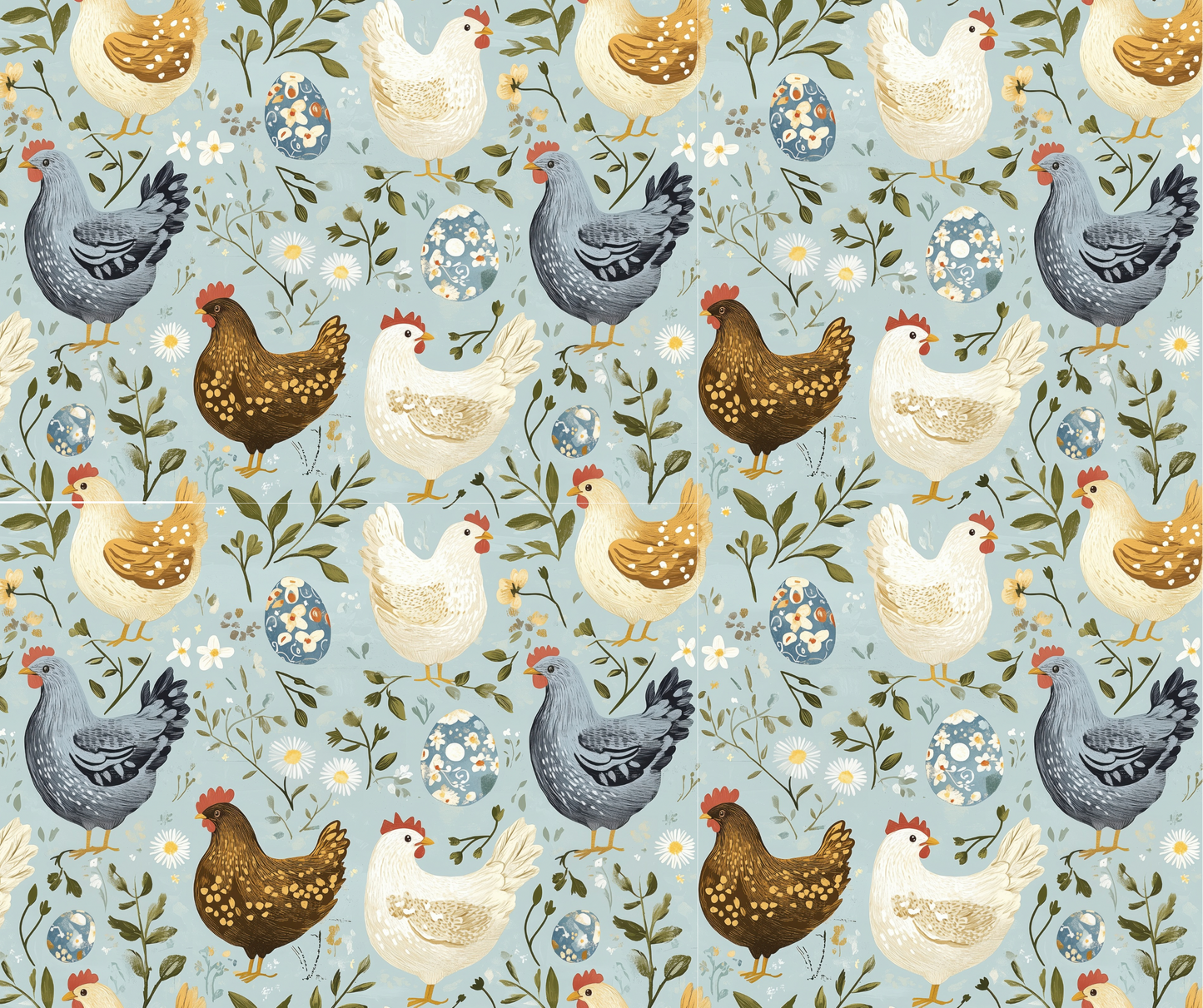 LM-BLUE CHICKENS (Tall)