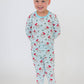 SoftSnooze™ Boys Bamboo Viscose Blue Dear Santa Long Sleeve Pajama Set