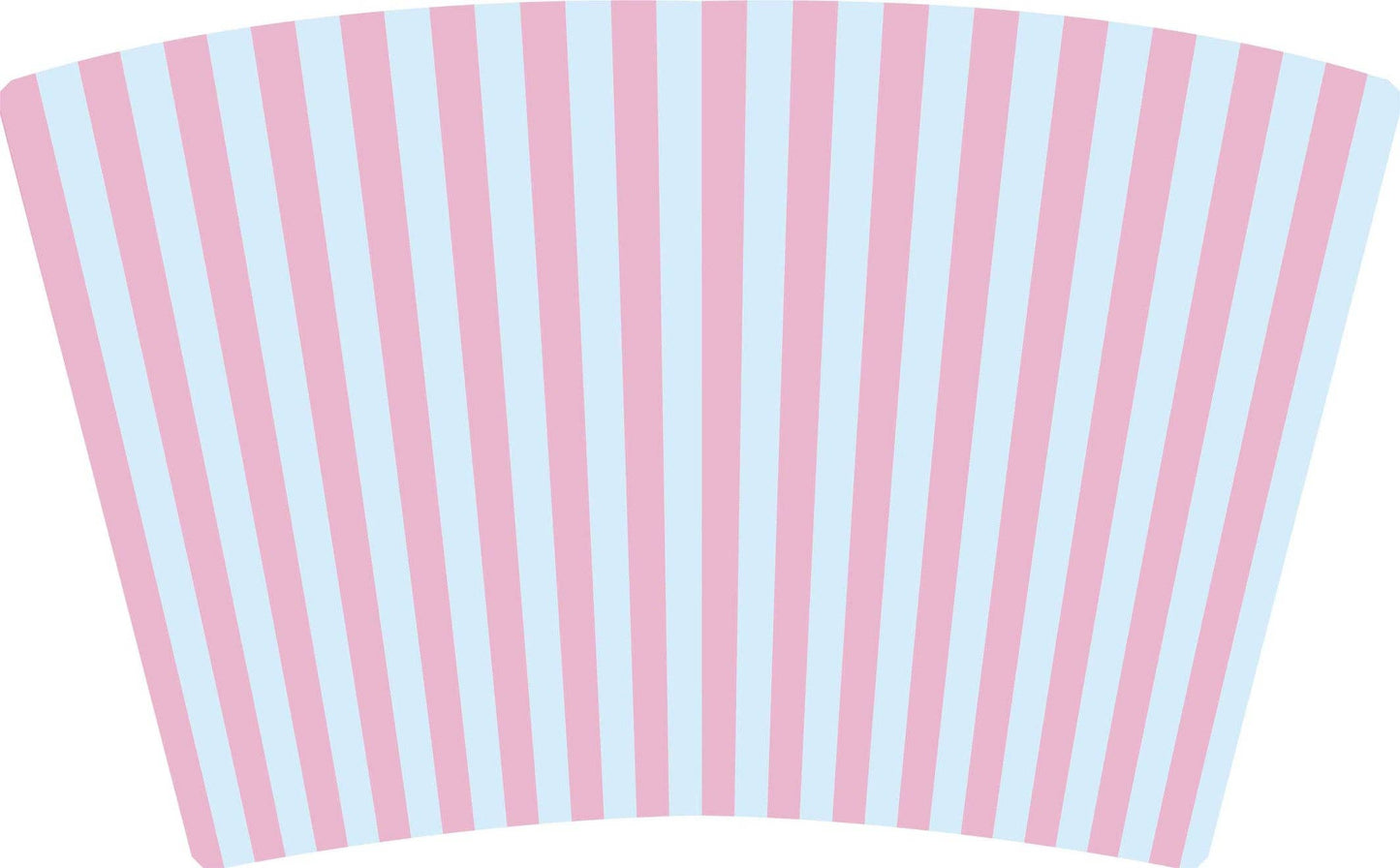 (MID AUGUST PRE-ORDER) Pink & Blue Stripes with Pink Bow (TALL ONLY)